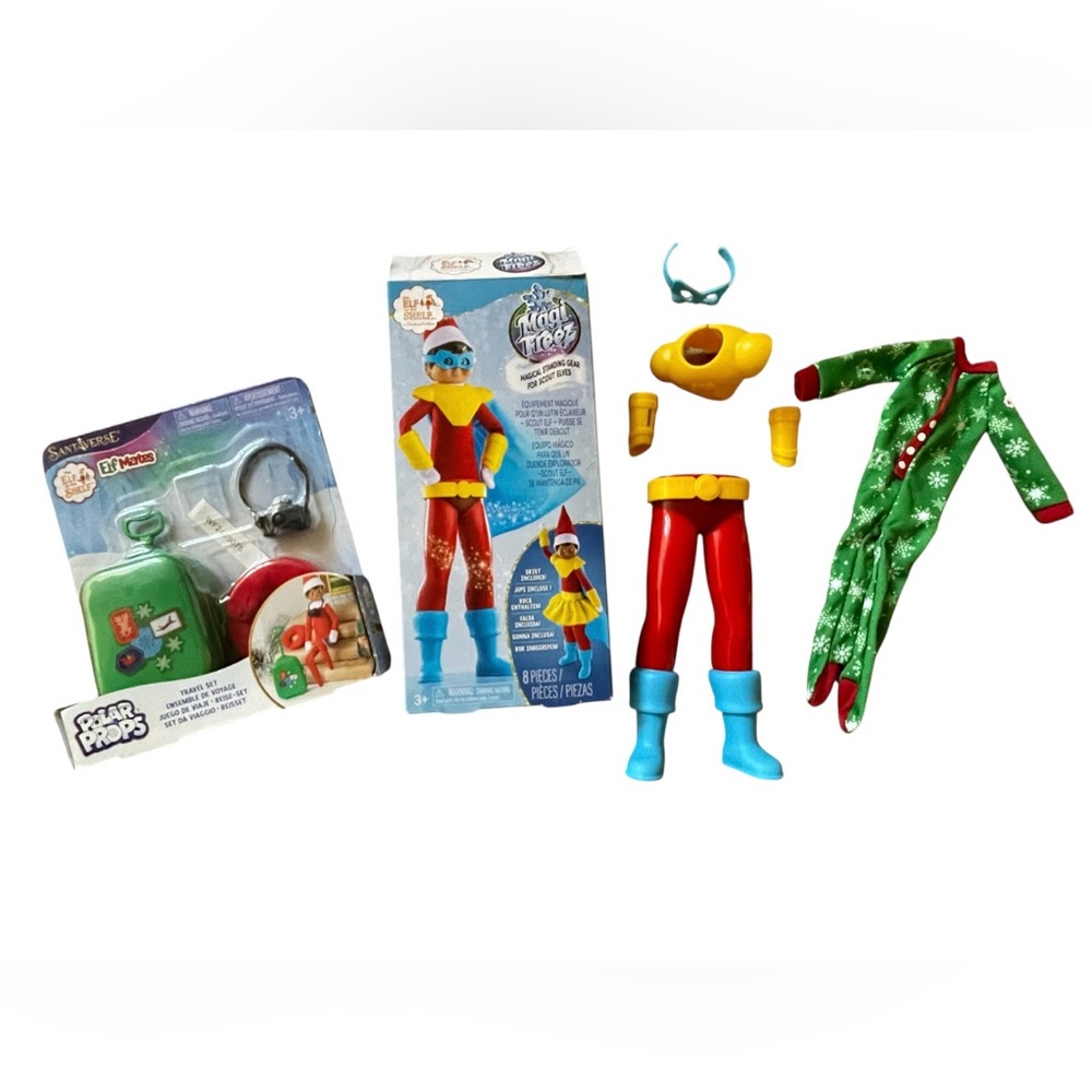 Elf on the Shelf Action Figure Set - Xmas Pj’s & Travel Set